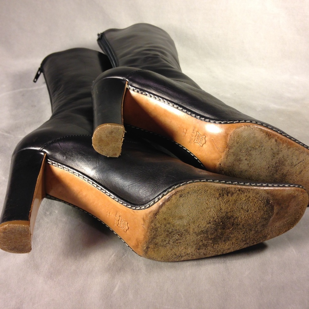 Jil Sander Black Leather Boot - Picture 5 of 5